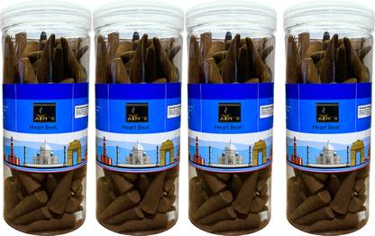 Atmos Heart Beat Cone Jar 400 gm 3+1 Free (Pack Of 4) Blossom Dhoop