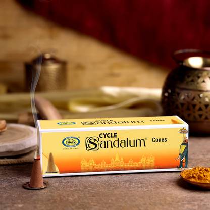 Cycle Pure Sandulum Dry Dhoop Cones - 64N Sandal Dhoop