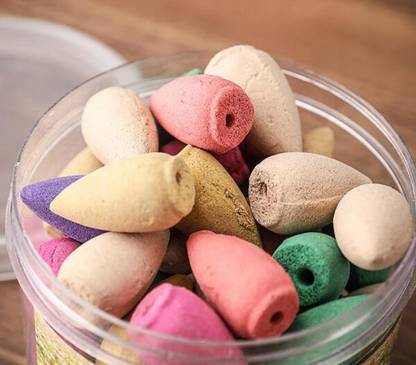 Jiya Crafts Beautiful Backflow Incense Cones Back Flow Natural Smoke Cones Lily, Lavender, Sandal Dhoop