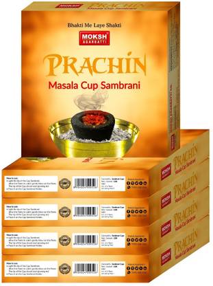 Moksh PRACHIN MASALA CUP SAMBRANI PACK OF 5 Dhoop