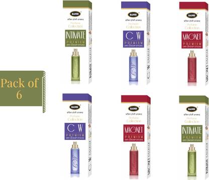 BANSI PERFUME PREMIUM DRY DHOOP STICKS (MAGNET,INTIMATE,CW) BAMBOO LESS - 6 INCH LONG Dhoop