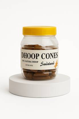 divyacam Sandalwood Bliss Dhoop – 80 Cones Sandal Dhoop