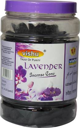 SP Vishu Lavender Incense Cones Jar ( 500g ) Lavender Dhoop