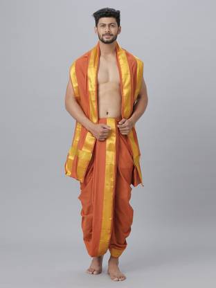 Ramraj Cotton Panjakacham Solid Men Dhoti