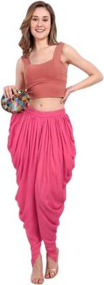 SK Creation Rayon Fabric Solid Women Dhoti
