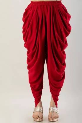 SSR FASHION Stylish/Loose Fit Women's Solid Rayon Fabric Dhoti Pant/Patiala/Harem Pant Solid Women Dhoti