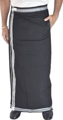 TUNI MANI Kerala Style Pocket Dhoti Solid Men Dhoti