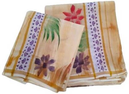 Darps kerala Set sari Hand Painted Printed, Floral Print Women Dhoti