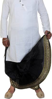 Sumit online solid Self Design Men Dhoti