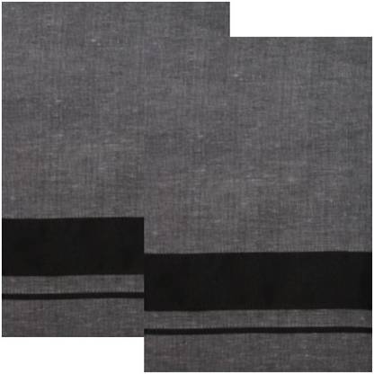 Priyam Color Dhotis (Mundus) Lungis for Men Ash Grey (Free Size Veshti) Solid Men Dhoti