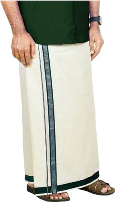 YAZHI TEXTILES Men Dhoti