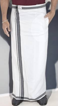 TUNI MANI Kerala Style Pocket Dhoti Solid Men Dhoti