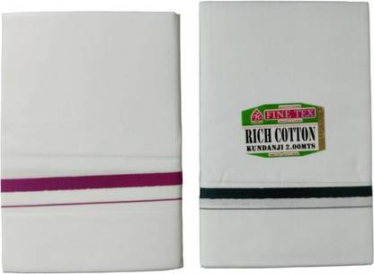 Vortex cotton Dothies RICH COTTON DOTHI Solid Men Dhoti