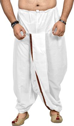 Rivera India Men Cotton Dhoti Ready to Wear (Stitched) Solid Men Dhoti