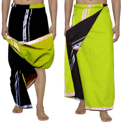 Lvloz Solid Men Dhoti