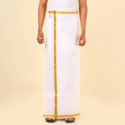 GREEN TEE men solid dhoti Solid Men Dhoti