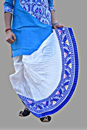 Chandra Jamdani Border Ready To wear Solid Men Dhoti