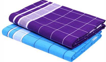 GREEN TEE men checked dhoti Checkered Men Dhoti
