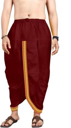 VJ Enterprise TRADITIONAL MAHARAJ DHOTI Solid Men Dhoti