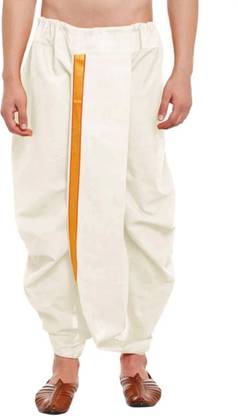 MANVIK MAHARAJ DHOTI Solid Men Dhoti