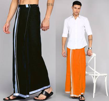 Shriharifabs Solid Men Dhoti