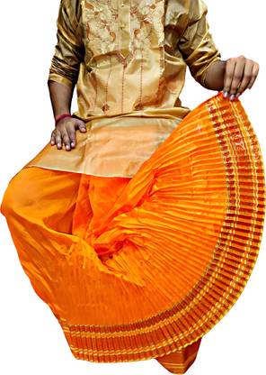Sumit online solid Self Design Men Dhoti