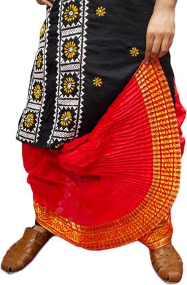 AMIT ONLINE Stylish Mour Puccha Self Design Men Dhoti