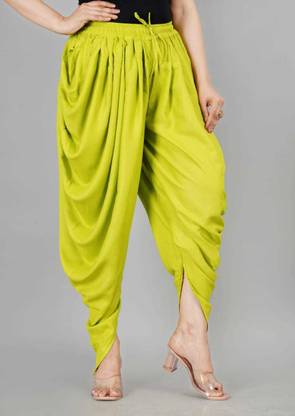 STRICKLIN Dhoti Pant for Women Ethnic Bottom Wear for Women's Bottom Pants for Girls Solid Women Dhoti