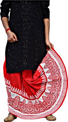 GOURI COLLECTIONS Ready To Wear Pant System PRINTED MAYUR PUCHHA DHOTI For Solid Men Dhoti