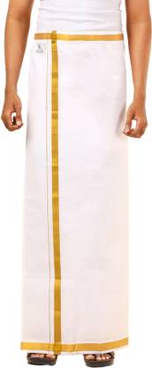 GREEN TEE men solid dhoti Solid Men Dhoti