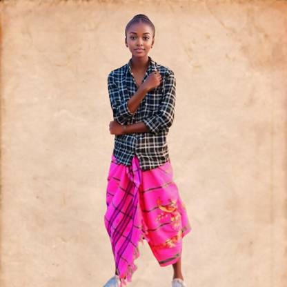 Prithvi Checkered Men Dhoti