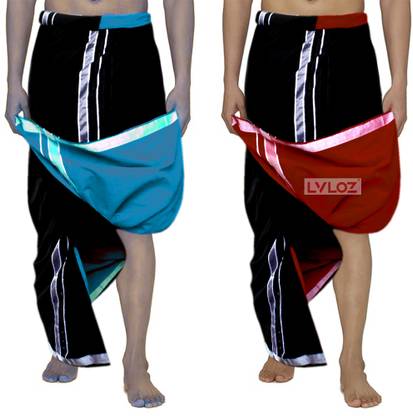 Lvloz LV-2WY-01 Solid Men Dhoti
