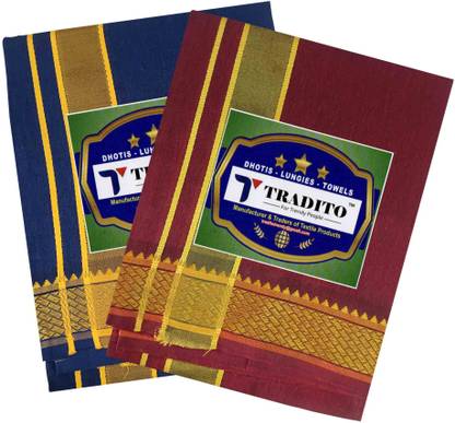 Tradito Colour Dhoti Solid Men Dhoti