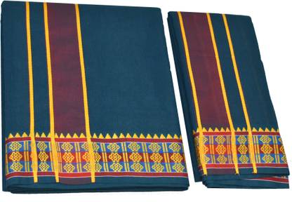 TUNI MANI PANCHAKACHAM 9X5 Self Design Men Dhoti