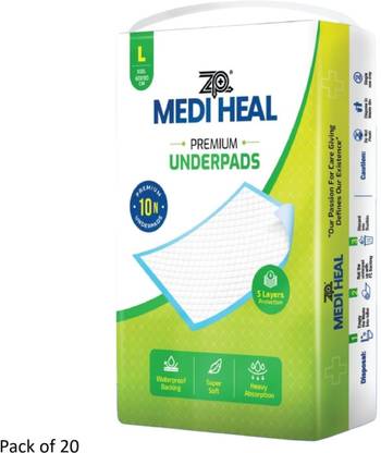 OTICA Premium Disposable Underpads Super Absorbent, Leak-Proof (20, L - 60 * 90). Diaper Bag Dispenser