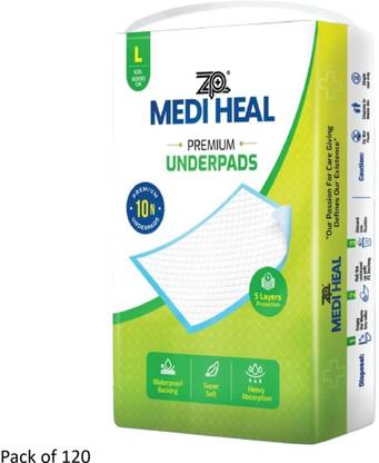 OTICA Premium Disposable Underpads Super Absorbent, Leak-Proof (120, L - 60 * 90). Diaper Bag Dispenser