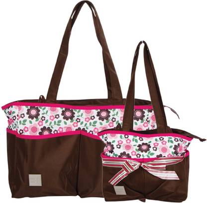 MeeMee 2 Piece Baby Nursery Diaper Bag Set (Brown) Diaper Bag
