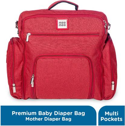 MeeMee Waterproof Maternity Backpack for Moms with Multiple Pockets & Changing Mat Baby Diaper Bag