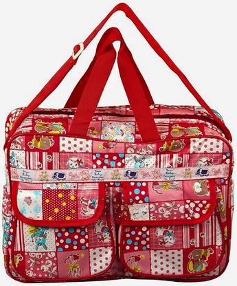 Born Wear Baby Diaper Bag for Mother or Baby Multi Purpose Accessories Bag - Red Diaper Bag