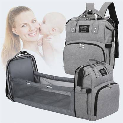 ComfyStyle Foldable 900D Diaper Bag/Backpack, Folding Washable, Large Capacity, Waterproof Diaper Bag