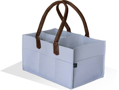 Green Decor Diaper Caddy Bag With Handles for Smart Mothers, Baby Product(15X10X8 Inches) Diaper Caddy Bag