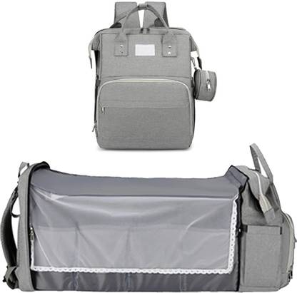 ComfyStyle Diaper Bag with Changing Station, Large Capacity Baby Backpack for Traveling with Insulated Milk Bottle Pocket-40x30x20 Cm