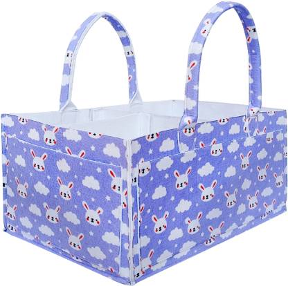 Raisa Diaper Caddy Bag, Caddy Organizers, Foldable and Portable Printed Caddy Basket