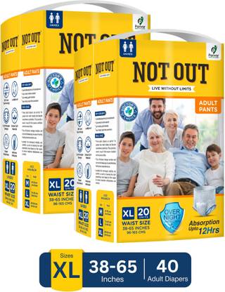 NOT OUT Overnight Protection with 3D Core, Odour Control & Up to 12-Hour Absorption - XL