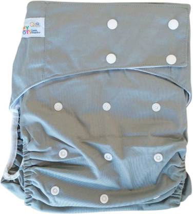 Salma's Tinytots Adults Cloth Diaper with Microfiber Insert - Washable and Reusable diaper - Free size with adjustable buttons Adult Diapers - XXL