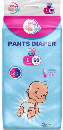 KiddySoft Baby Pants Diaper Super Jumbo Pack - L