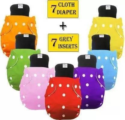 SOLIDA reusable ,washable cloth diaper ,soft on ur tiny skin with absorbant insert - S - M