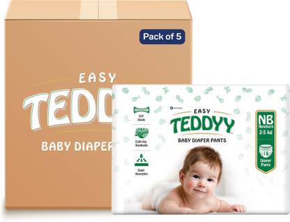 TEDDYY Easy Diaper Pants with Rash Protection and 3x Faster absorption Technology - New Born