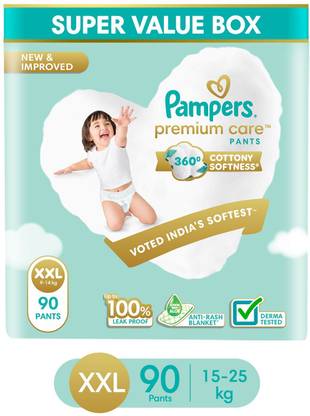 Pampers Premium Care Diaper Pants with 360 Cottony Softness - XXL