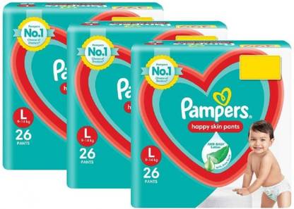 Pampers Happy Skin Pants Value Pack - L